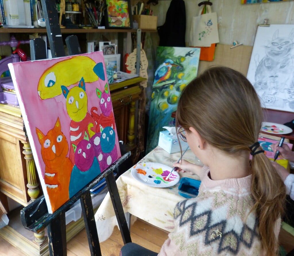 cours des enfants bhéatrice chanard Photo cours dessin et peinture des enfants bhéatrice chanard